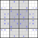 Судоку-бабочка #4 средний