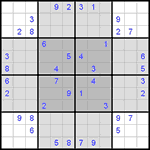 Судоку-бабочка #6 средний