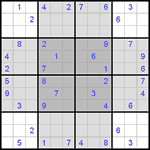 Судоку-бабочка #7 средний