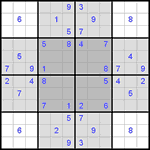 Судоку-бабочка #9 средний