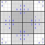 Судоку-бабочка #1 трудный