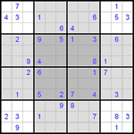 Судоку-бабочка #4 очень трудный