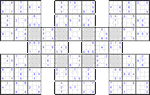 Супер-самурай судоку #8 средний