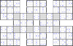 Супер-самурай судоку #9 средний