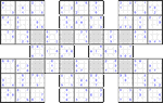 Супер-самурай судоку #10 средний
