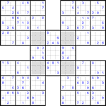 Самурай судоку #1 средний