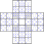 Судоку-сохей #5 легкий