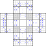 Судоку-сохей #5 очень трудный