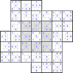 Судоку-мельница #6 легкий