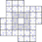 Судоку-мельница #7 легкий