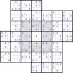 Судоку-мельница #1 средний