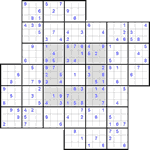 Судоку-мельница #2 средний