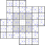 Судоку-мельница #1 трудный