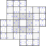 Судоку-мельница #2 трудный