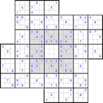 Судоку-мельница #3 трудный