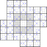 Судоку-мельница #5 трудный