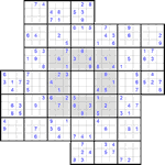 Судоку-мельница #2 очень трудный