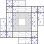 Судоку-мельница #4 очень трудный