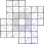 Судоку-мельница #5 очень трудный