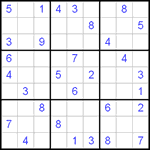 Судоку 9х9 #102 средний Судоку 9х9 #102 средний