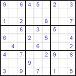 Судоку 9х9 #104 средний Судоку 9х9 #104 средний