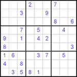 Судоку 9х9 #105 средний Судоку 9х9 #105 средний