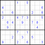 Судоку 9х9 #106 средний Судоку 9х9 #106 средний