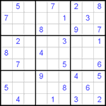 Судоку 9х9 #107 средний Судоку 9х9 #107 средний