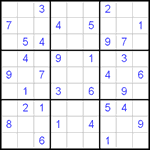 Судоку 9х9 #108 средний Судоку 9х9 #108 средний