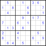 Судоку 9х9 #110 средний Судоку 9х9 #110 средний