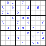 Судоку 9х9 #111 средний Судоку 9х9 #111 средний