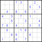 Судоку 9х9 #112 средний Судоку 9х9 #112 средний