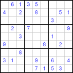 Судоку 9х9 #113 средний Судоку 9х9 #113 средний