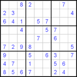 Судоку 9х9 #118 средний Судоку 9х9 #118 средний