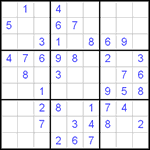 Судоку 9х9 #119 средний Судоку 9х9 #119 средний