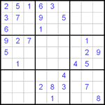 Судоку 9х9 #101 очень трудный Судоку 9х9 #101 очень трудный