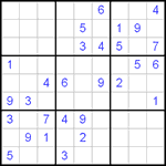 Судоку 9х9 #104 очень трудный Судоку 9х9 #104 очень трудный