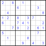 Судоку 9х9 #105 очень трудный Судоку 9х9 #105 очень трудный