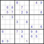 Судоку 9х9 #106 очень трудный Судоку 9х9 #106 очень трудный