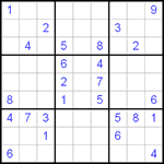 Судоку 9х9 #107 очень трудный Судоку 9х9 #107 очень трудный