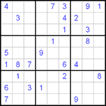 Судоку 9х9 #111 очень трудный Судоку 9х9 #111 очень трудный