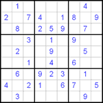 Судоку 9х9 #112 очень трудный Судоку 9х9 #112 очень трудный