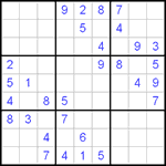Судоку 9х9 #113 очень трудный Судоку 9х9 #113 очень трудный