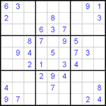 Судоку 9х9 #114 очень трудный Судоку 9х9 #114 очень трудный