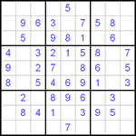 Судоку 9х9 #120 средний Судоку 9х9 #120 средний