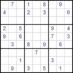 Судоку 9х9 #103 очень трудный Судоку 9х9 #103 очень трудный