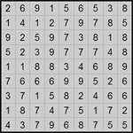 Хитори 9х9 #2 легкий