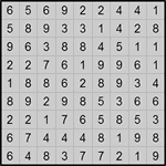 Хитори 9х9 #4 легкий