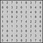 Хитори 9х9 #1 средний