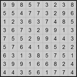 Хитори 9х9 #2 средний